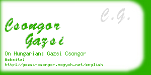 csongor gazsi business card
